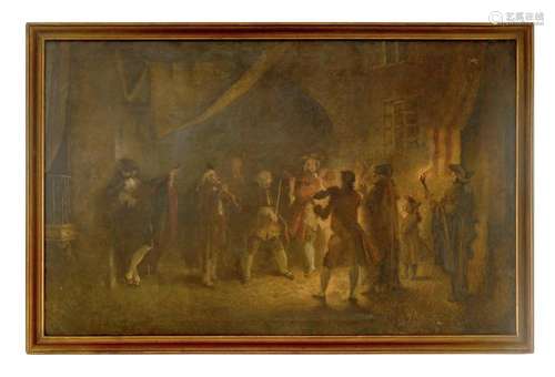 A LARGE LATE 19TH CENTURY OIL ON CANVAS