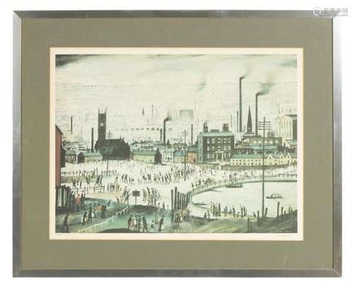 ARR. A 20TH CENTURY L.S.LOWRY LIMITED EDTION SIGNED PRINT EN...