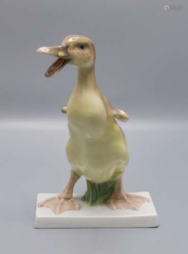 Vogelfigur 'Entenküken' / A duckling, Karl Himmelstoss, Rose...