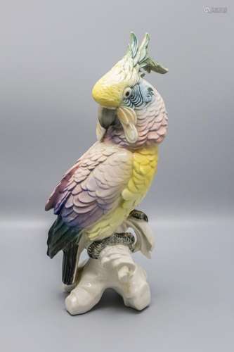 Figur Kakadu / A figure of a cockatoo, Karl Ens, Volkstedt, ...