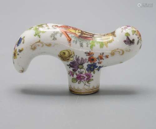 Stockgriff mit Watteauszene / A Cane Handle With Courting Sc...