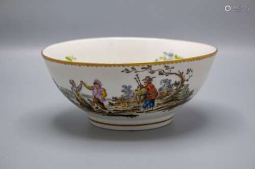 Schale mit tanzendem Paar / A bowl with a dancing couple, 19...