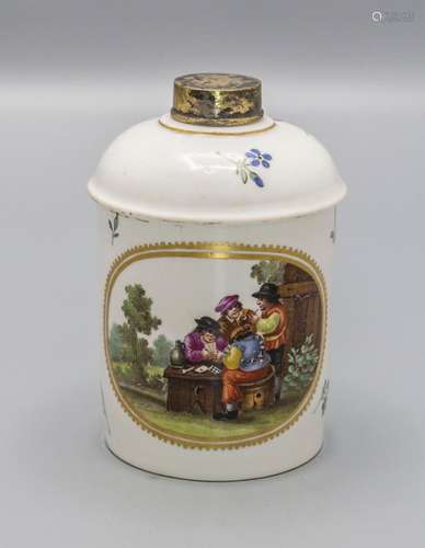 Teedose 'Kartenspieler' / A tea caddy 'card players, Franken...