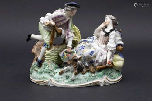 Ländliche Gruppe / A rural porcelain group, Karl Gottlieb Lü...