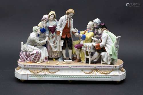 Figurengruppe 'L'accordée de village' / A figural group 'Con...