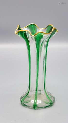 Jugendstil Glasziervase / An Art Nouveau decorative glass va...