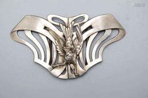 Jugendstil Gürtelschließe mit Adler / An Art Nouveau belt bu...