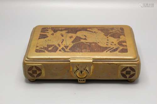 Jugendstil Spielkartenschatulle / An Art Nouveau casket for ...