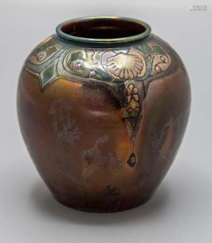 Jugendstil Vase mit Muscheln und Algen / An Art Nouveau vase...