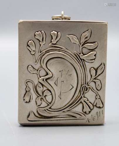 Jugendstil Streichholzetui / An Art Nouveau vesta case, um 1...