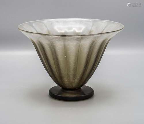 Art Déco Glas-Zierschale / An Art Deco etched glass bowl, Ve...