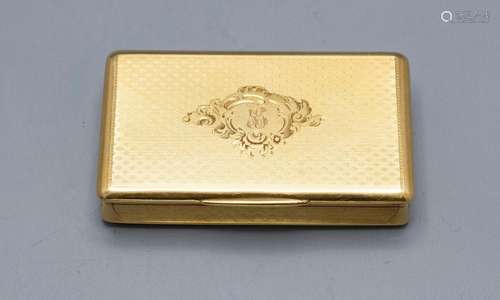 Tabatiere / Schnupftabakdose / A silver snuff box, Frankreic...