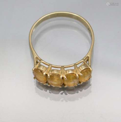 Damenring mit Pfirsich Turmalinen / A ladies 14 ct gold ring...