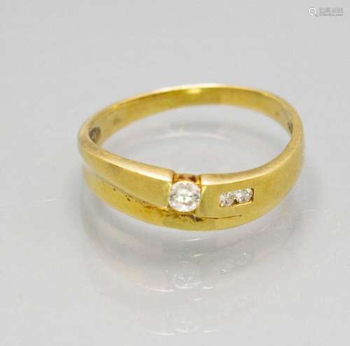 Damenring mit Brillanten / A ladies 14 ct gold ring with dia...