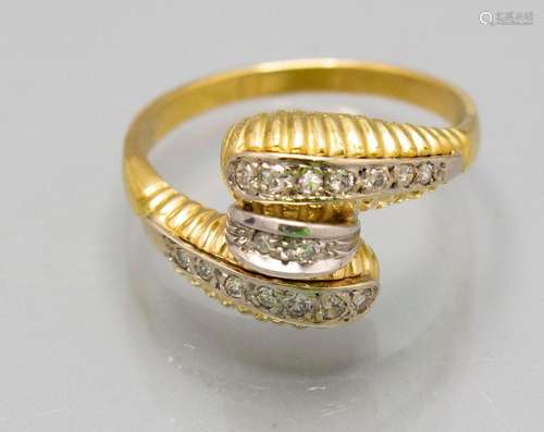 Damenring mit Brillanten / A ladies 18 ct gold ring with dia...