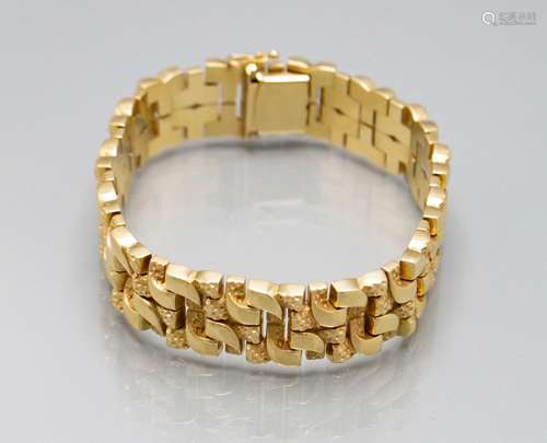 Goldarmband / A 14 ct gold bracelet