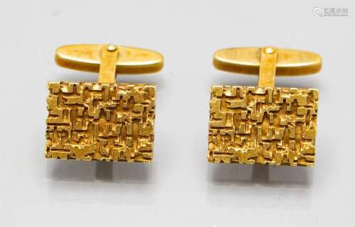 Paar Manschettenknöpfe / A pair of 14 ct gold cufflinks