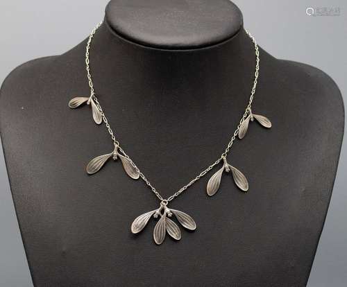 Jugendstil Collier 'Misteln' / Collier Art Nouveau 'du gui' ...