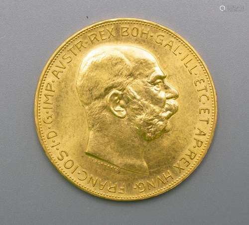 Goldmünze 100 Kronen, Österreich, 1915