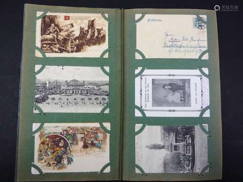 Album Ansichtskarten und Postkarten / An album of postcards,...