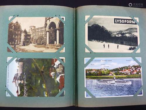 Album Ansichtskarten und Postkarten / An album of postcards,...