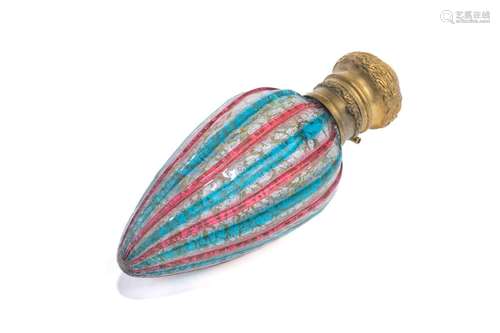 19th C ITALIAN MURANO GLASS LAYDOWN BOTTLE