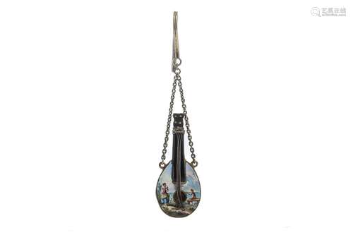 ANTIQUE AUSTRIAN SILVER & ENAMEL MANDOLIN