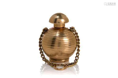 YELLOW GOLD MINIATURE SCENT BOTTLE