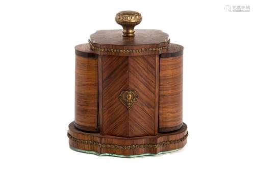 FRENCH ROSEWOOD VENEERED PERFUME BOTTLE STAND