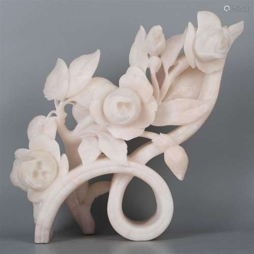 White marble flower 20th Century