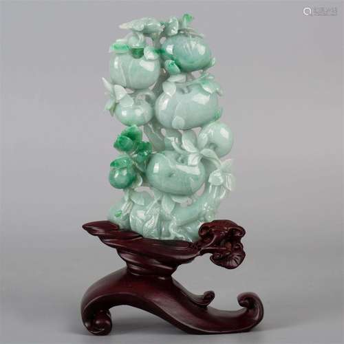 Jadeite Duozi Duofu rich ornament in the 20th century