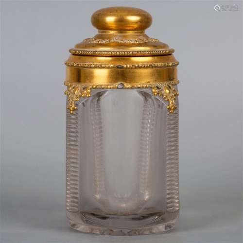 French gilt jar 19th century
