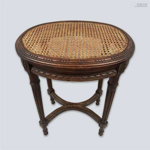 Grid-patterned coffee table 19th century