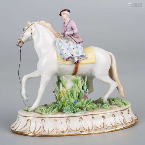 Antique Italian Luigi Fabris (1883 - 1952) porcelain horse a...