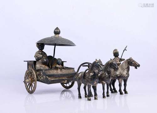 A SET OF SILVER CARRIAGE