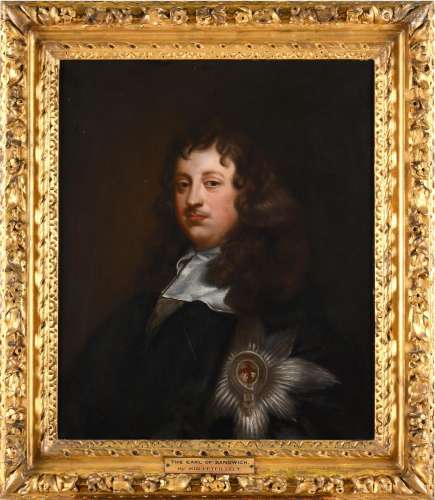 SIR PETER LELY (1618-1680). After. PORTRAIT OF EDWARD MONTAG...