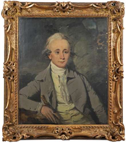 JOHN DOWNMAN, ARA (1750-1824). His circle. PORTRAIT OF A GEN...