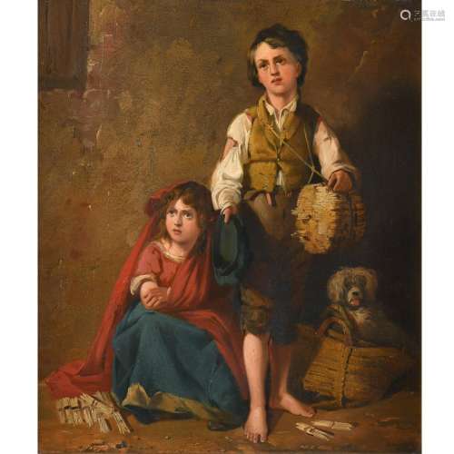 RICHARD ANSDELL, RA (1815-1885). ORPHANS.