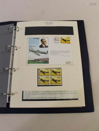 WINSTON CHURCHILL - STAMPS & FIRST DAY COVERS, AVIATION.
