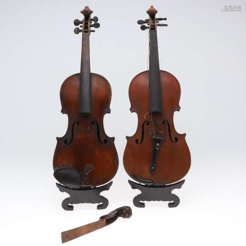 ANTIQUE VIOLINS & BOWS.