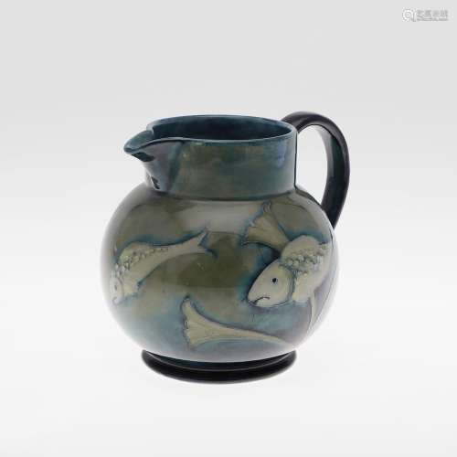 EARLY MOORCROFT JUG - FISH.