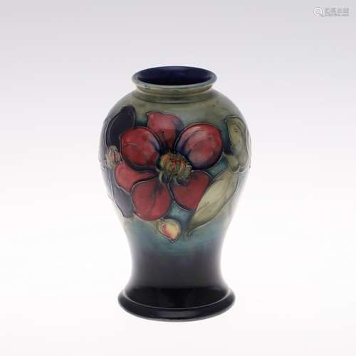 ANTIQUE MOORCROFT VASE - CLEMATIS.