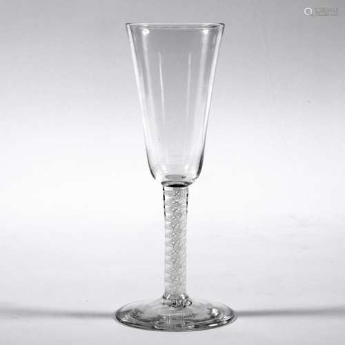 GEORGIAN AIR TWIST WINE GLASS.