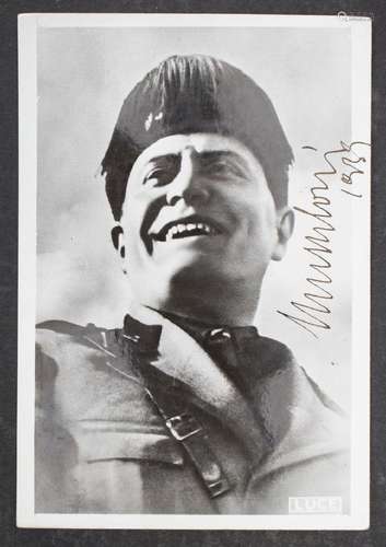 Autograph von Benito Mussolini (1883-1945), 1939