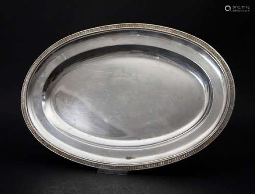 Ovale Platte / A large silver tray, Wolfers Frères, Brüssel,...