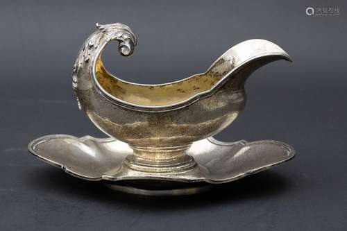 Sauciere / A silver gavy boat, Belgien, 19. Jh.