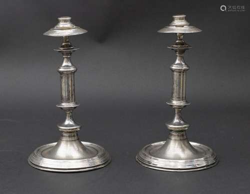 Paar Silberleuchter / A pair of silver candlesticks, Carrera...