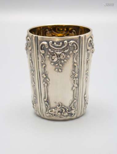 Silberbecher / A silver beaker, deutsch, um 1870