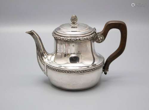 Teekanne / A silver teapot, A. Rissler & Carré, Paris, u...