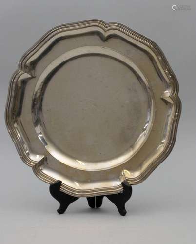 Runde Platte / A silver tray, Louis Coignet, Paris, 1890